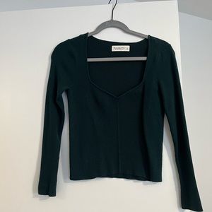 Abercrombie dark green sweater